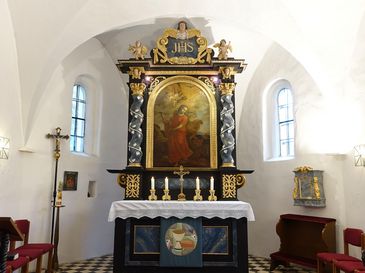 Altarraum, Schlosskapelle Woffenbach