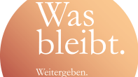 "Was Bleibt." Logo des Projekts www.was-bleibt.de
