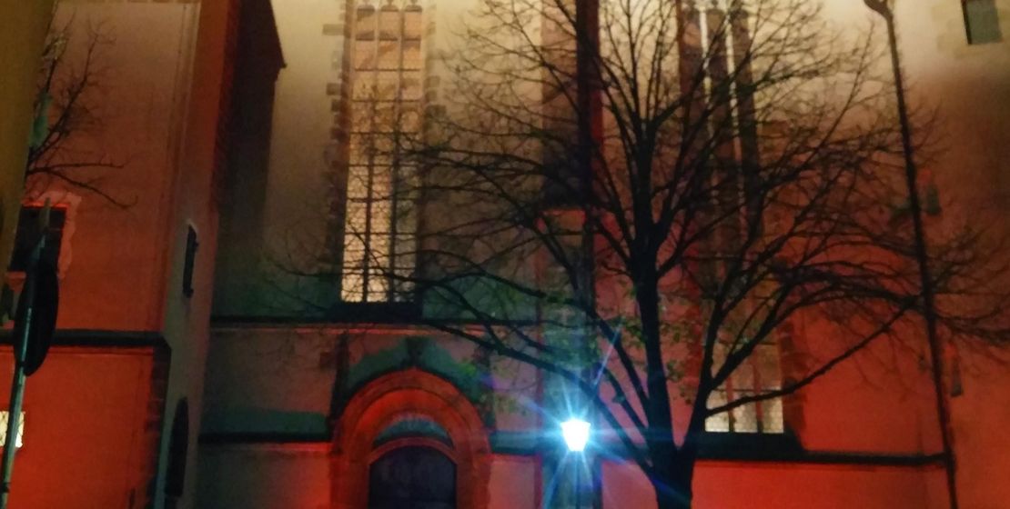 Münster St. Johannes am Red Wednesday 2019, Foto kb