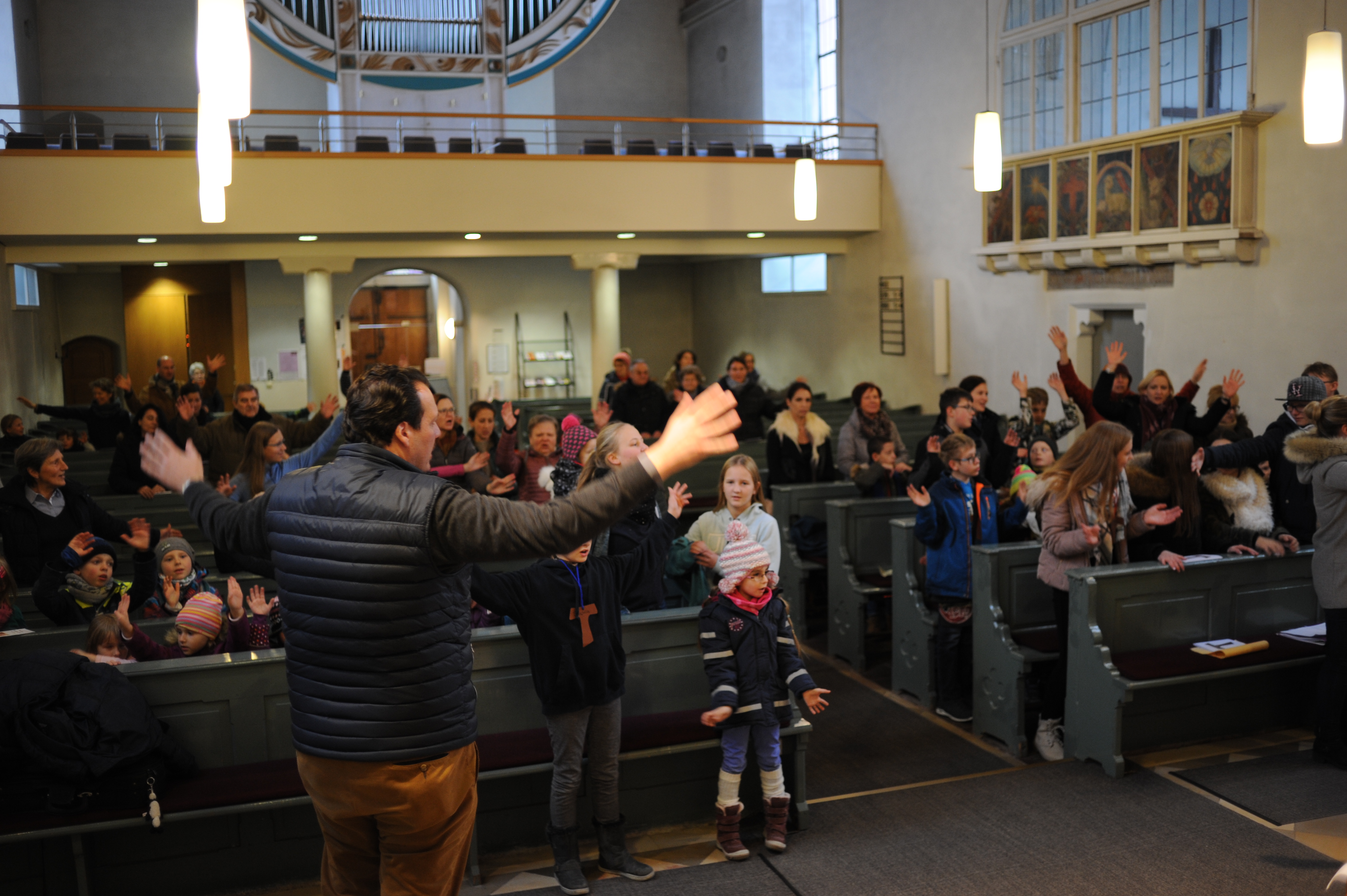 Kinderbibeltag am 21.11.2018, Pfarrer Wingen, Foto M.Murner