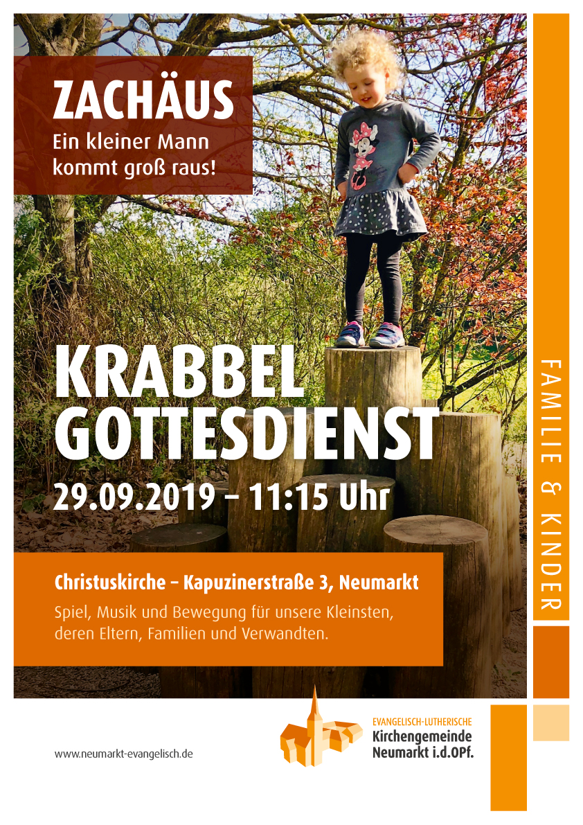 Plakat Krabbelgottesdienst September 2019